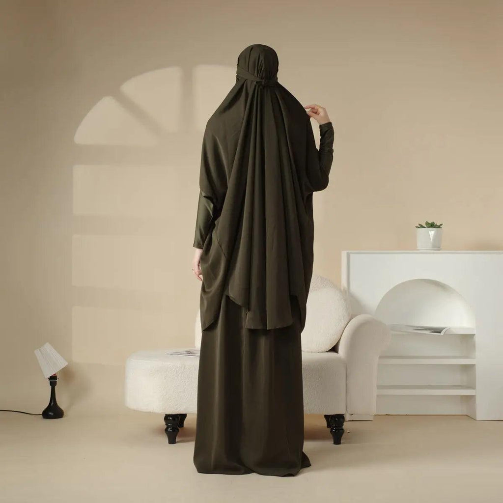 MJ003 Nida 2-Piece Set Jilbab with Modal Cuff - SJB-DIAMOND ELITES