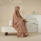 MJ003 Nida 2-Piece Set Jilbab with Modal Cuff - SJB-DIAMOND ELITES