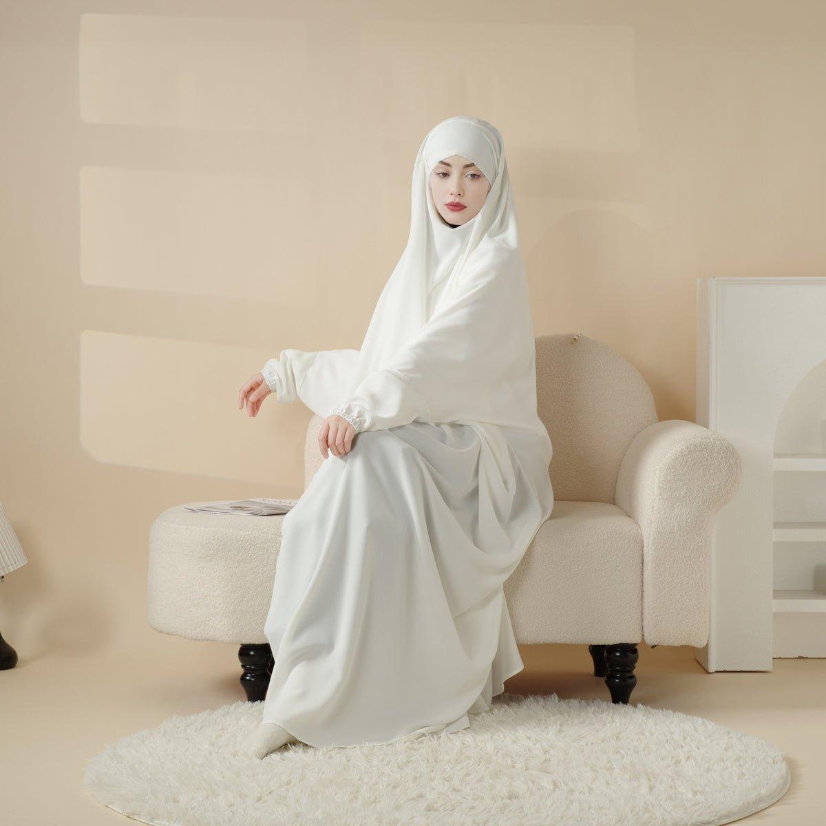 Viscose Niqab Attached 1-Piece Plain Jilbab (MJ005) Mariam's Collection