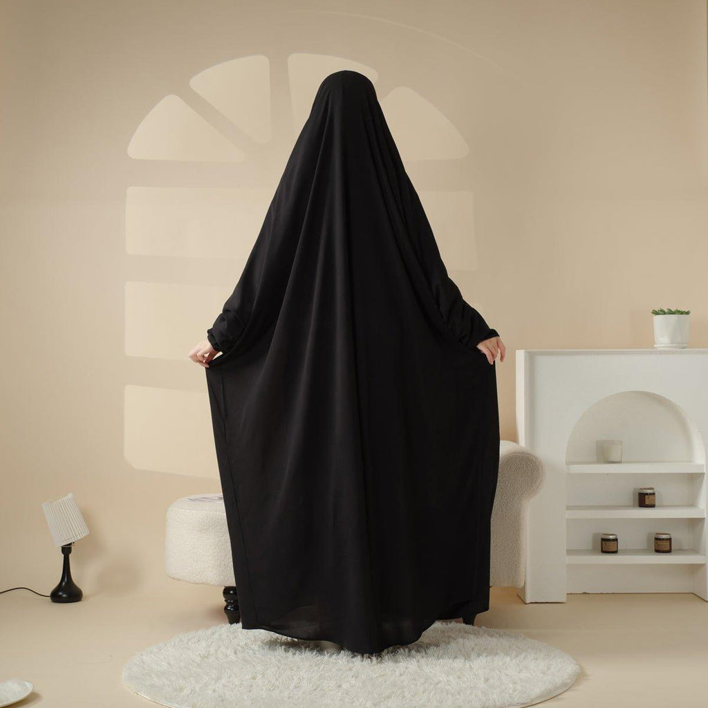 Viscose Niqab Attached 1-Piece Plain Jilbab (MJ005) Mariam's Collection