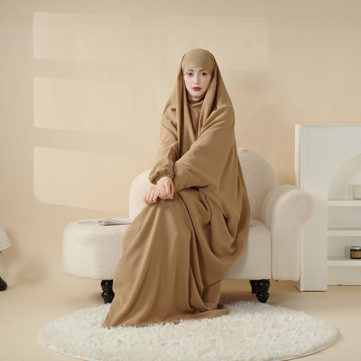 Viscose Niqab Attached 1-Piece Plain Jilbab (MJ005) Mariam's Collection