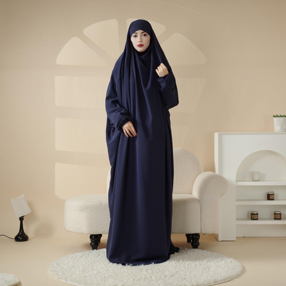 MJ0055 Viscose Niqab Attached 1-Piece Jilbab Mariam's Collection