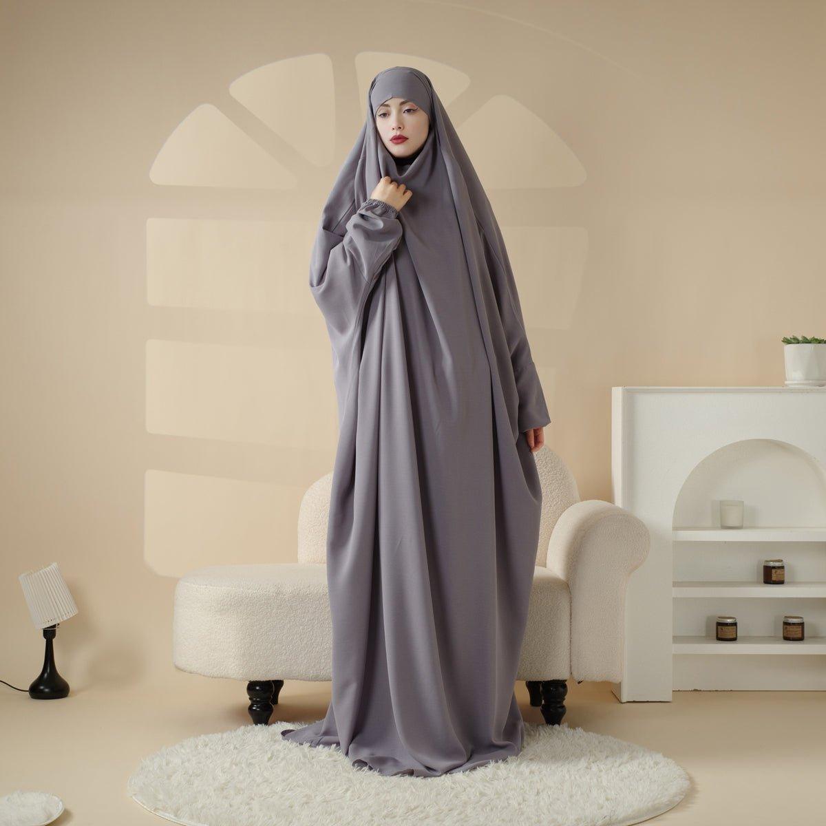 MJ0055 Viscose Niqab Attached 1-Piece Jilbab Mariam's Collection