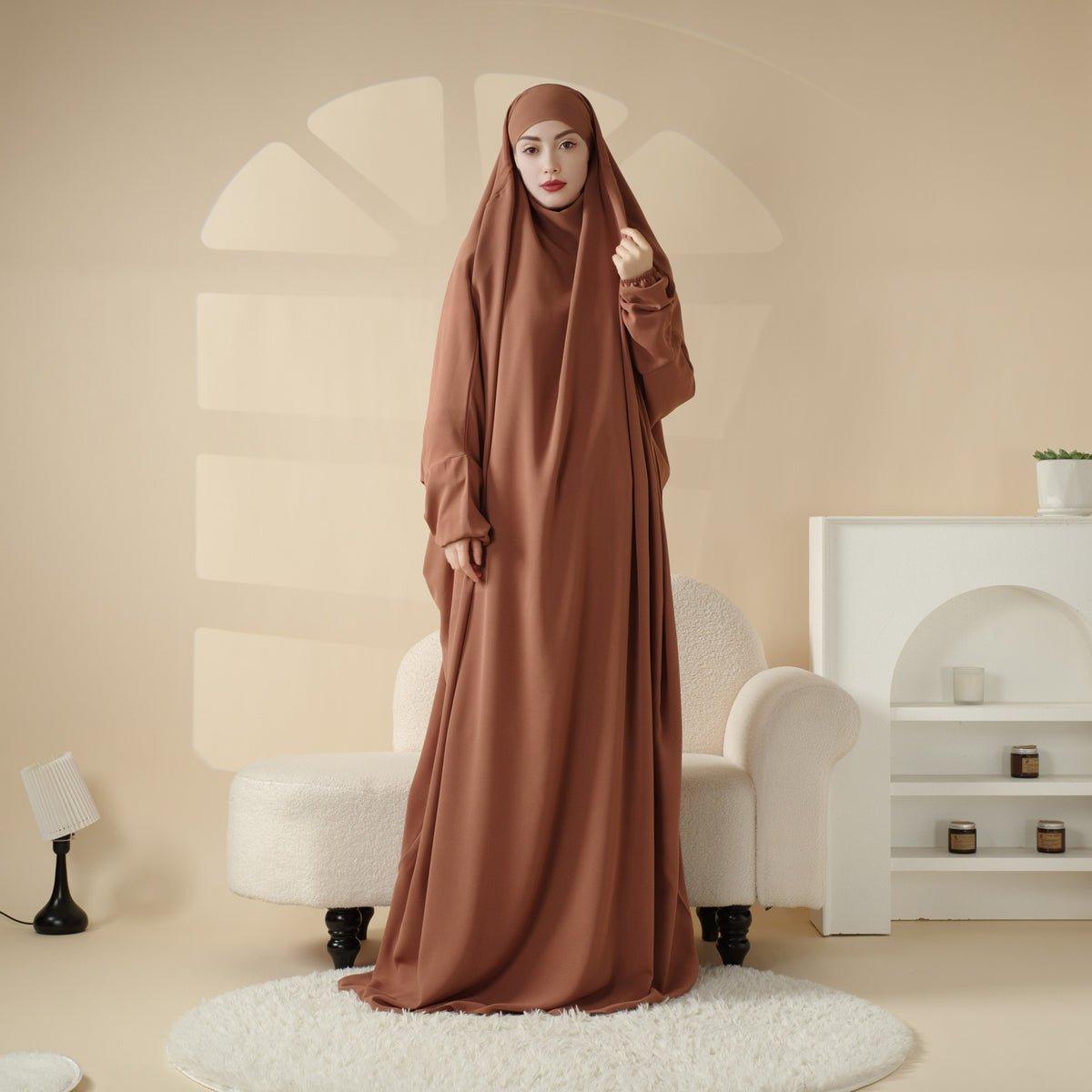 MJ0055 Viscose Niqab Attached 1-Piece Jilbab Mariam's Collection