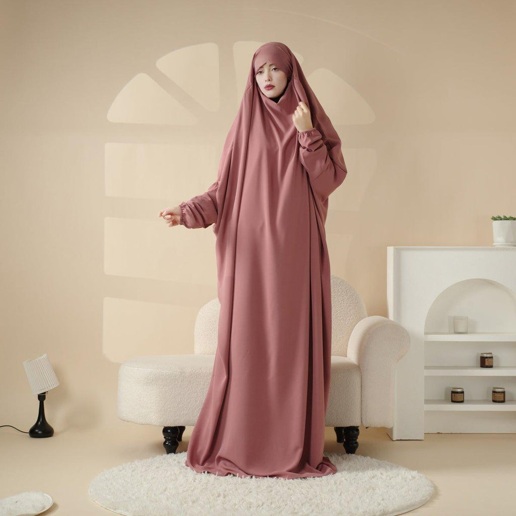 MJ0055 Viscose Niqab Attached 1-Piece Jilbab Mariam's Collection