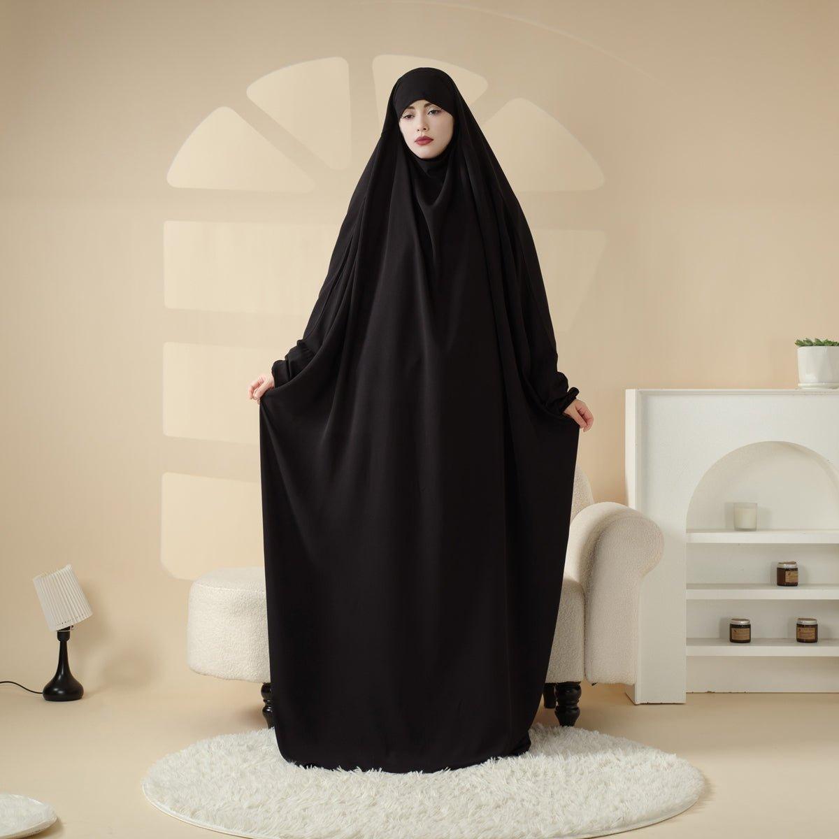 MJ0055 Viscose Niqab Attached 1-Piece Jilbab Mariam's Collection