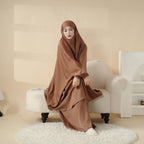 MJ008  Nida Fabric 2-Piece Set Jilbab Mariam's Collection