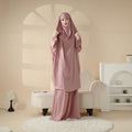MJ008  Nida Fabric 2-Piece Set Jilbab Mariam's Collection