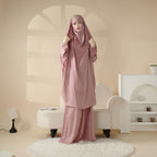 MJ008  Nida Fabric 2-Piece Set Jilbab Mariam's Collection