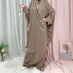 MJ008  Nida Fabric 2-Piece Set Jilbab Mariam's Collection