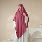 MK005 Crepe One Layer Khimar Mariam's Collection