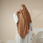 MK005 Crepe One Layer Khimar Mariam's Collection