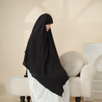 MK005 Crepe One Layer Khimar Mariam's Collection