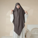 MK005 Crepe One Layer Khimar Mariam's Collection