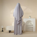 Crepe Khimar and Abaya Set 2-Piece (MK006) Mariam's Collection