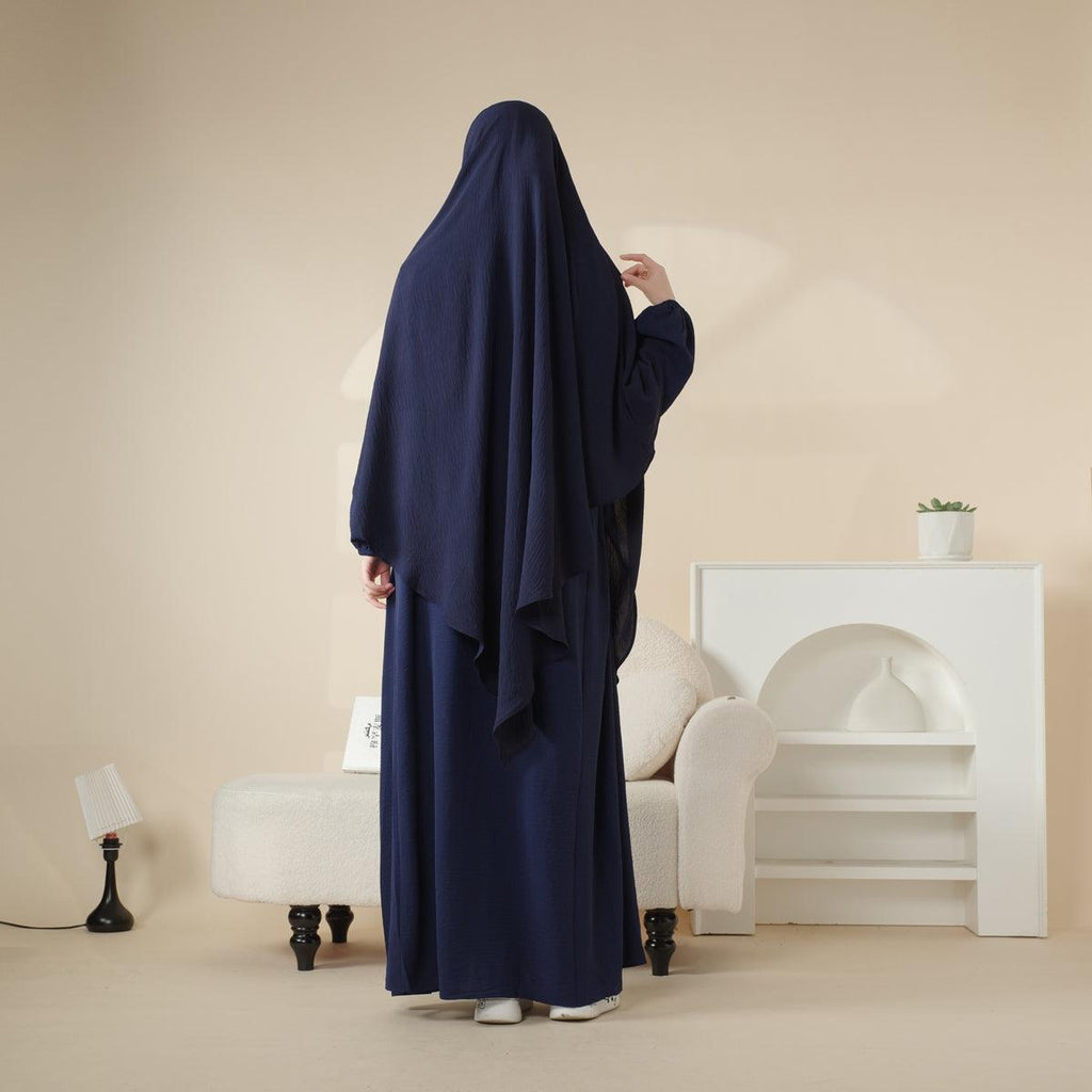 Crepe Khimar and Abaya Set 2-Piece (MK006) Mariam's Collection