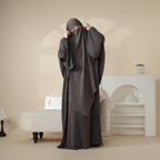 Crepe Khimar and Abaya Set 2-Piece (MK006) Mariam's Collection