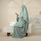 Crepe Khimar and Abaya Set 2-Piece (MK006) Mariam's Collection