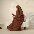 Crepe Khimar and Abaya Set 2-Piece (MK006) Mariam's Collection
