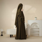 Elegant 2-Piece Crepe Abaya & Khimar Set (MK008) Mariam's Collection