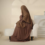 Elegant 2-Piece Crepe Abaya & Khimar Set (MK008) Mariam's Collection