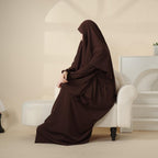 Elegant 2-Piece Crepe Abaya & Khimar Set (MK008) Mariam's Collection