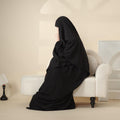 Elegant 2-Piece Crepe Abaya & Khimar Set (MK008) Mariam's Collection