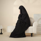 Elegant 2-Piece Crepe Abaya & Khimar Set (MK008) Mariam's Collection