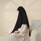 New Crepe 1-Layer Khimar | Soft Crepe Material Khimar (MK009) Mariam's Collection