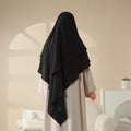 New Two-Layer Crepe Khimar (MK010) Mariam's Collection