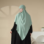 MK011  Stunning Two-Layer Crepe Khimar Mariam's Collection