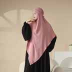MK011  Stunning Two-Layer Crepe Khimar Mariam's Collection