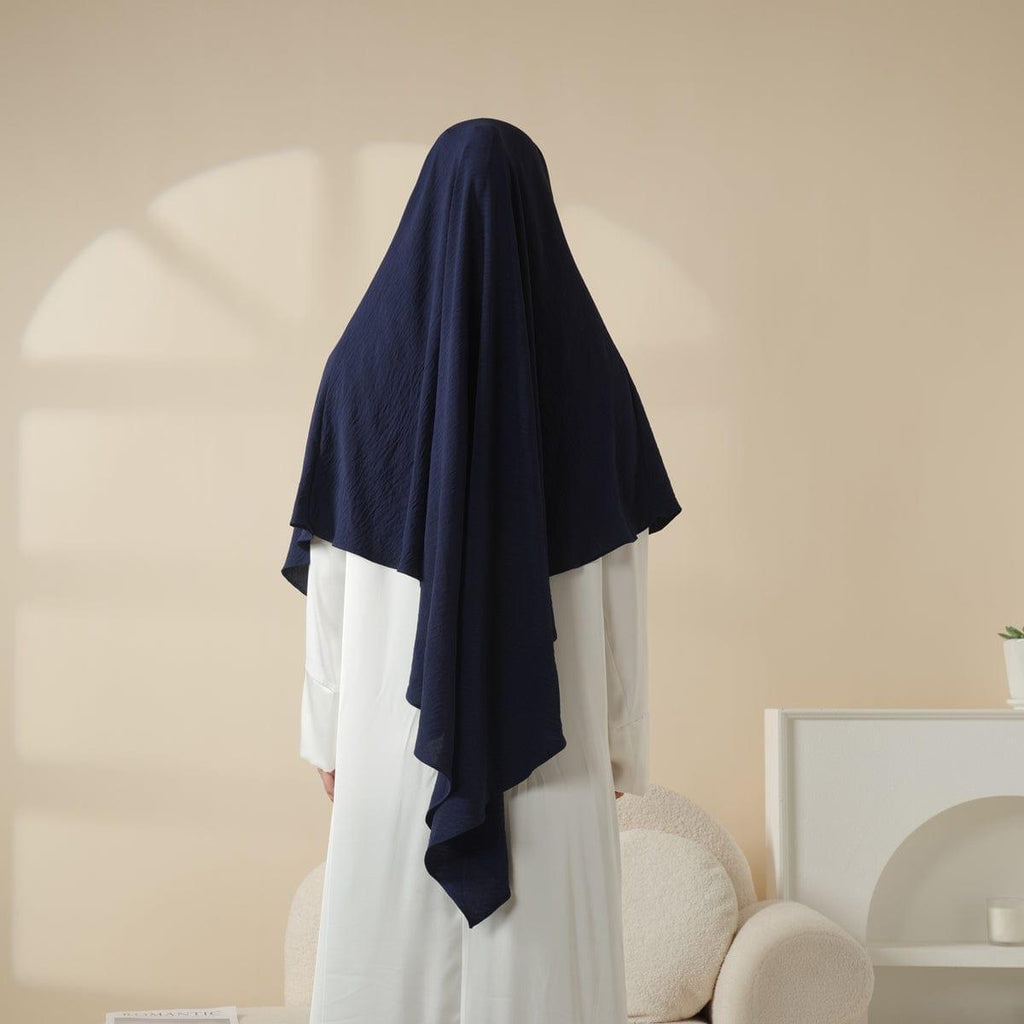 Comfort Crepe One Layer Khimar (MK014) Mariam's Collection
