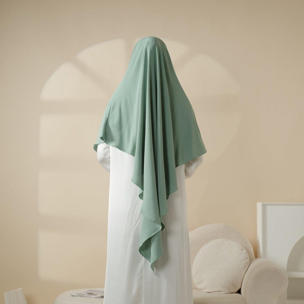 Comfort Crepe One Layer Khimar (MK014) Mariam's Collection