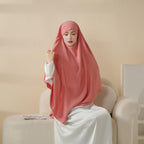 Comfort Crepe One Layer Khimar (MK014) Mariam's Collection