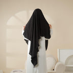 Comfort Crepe One Layer Khimar (MK014) Mariam's Collection