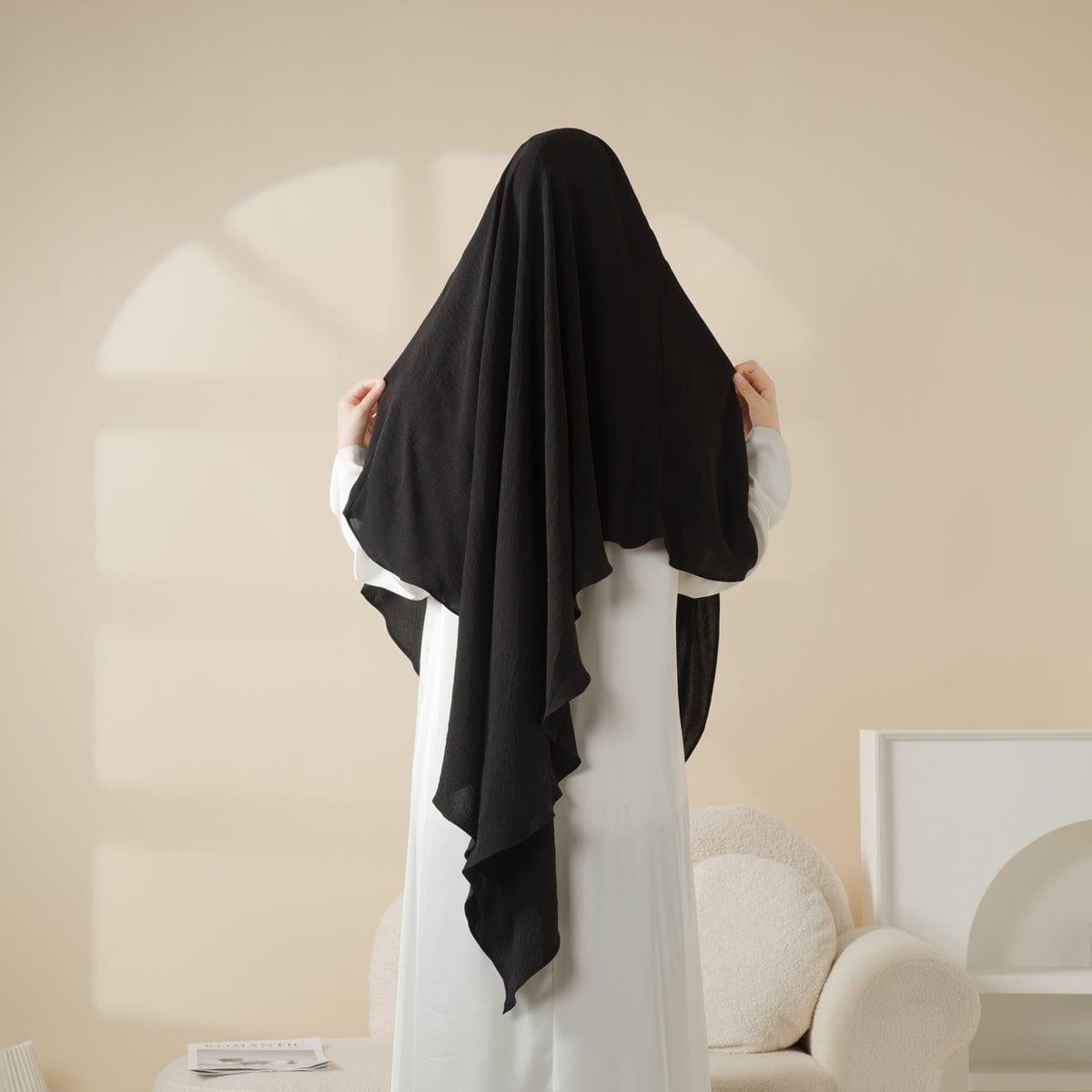 Comfort Crepe One Layer Khimar (MK014) Mariam's Collection