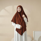 Comfort Crepe One Layer Khimar (MK014) Mariam's Collection