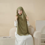 Comfort Crepe One Layer Khimar (MK014) Mariam's Collection