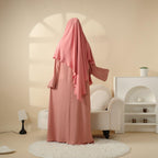 MK015 New Crepe Set Khimar Mariam's Collection