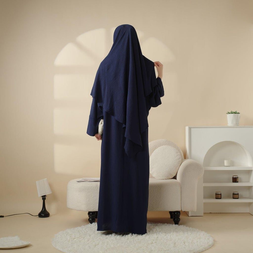 MK015 New Crepe Set Khimar Mariam's Collection