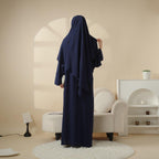 MK015 New Crepe Set Khimar Mariam's Collection