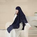 MK017 Scarf 3-Layer Long Khimar - SJB-DIAMOND ELITES