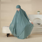 MK018 Chiffon Long Khimar  Double Layers Front and Back Khimar - SJB-DIAMOND ELITES