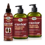 Difeel Pro-Growth Hair Care Set with Castor Oil - 3-PC Style: Shampoo & Conditioner 12oz EACH & Hair Oil 8oz Lootquake LLC