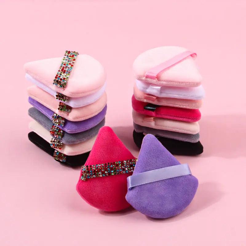 MMU027 Soft Triangle Powder Puffs for Face Powder - SJB-DIAMOND ELITES