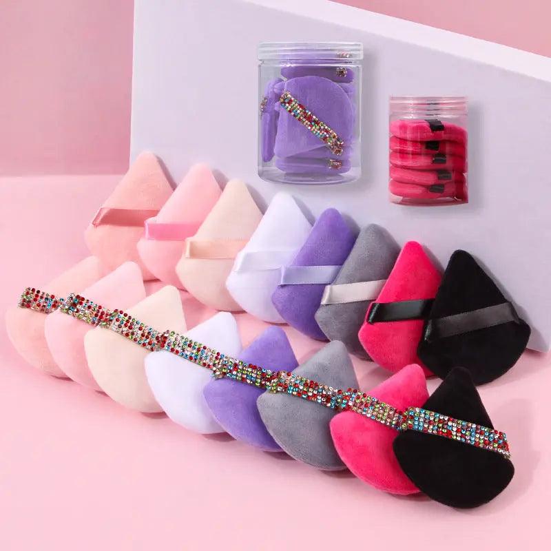 MMU027 Soft Triangle Powder Puffs for Face Powder - SJB-DIAMOND ELITES