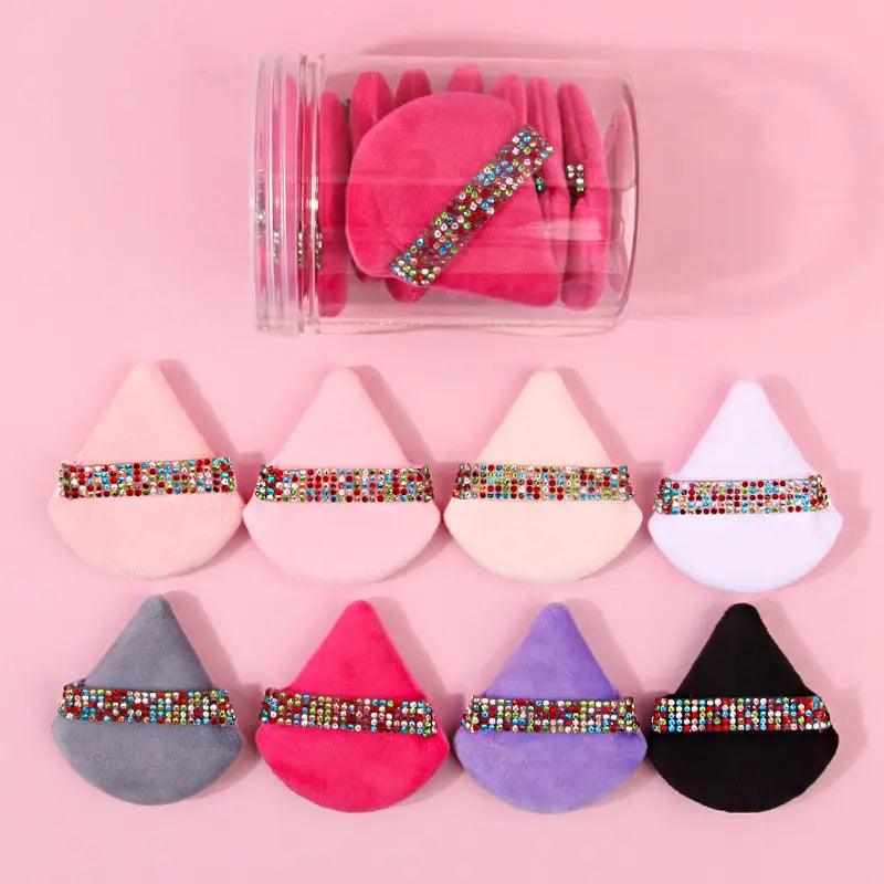 MMU027 Soft Triangle Powder Puffs for Face Powder - SJB-DIAMOND ELITES