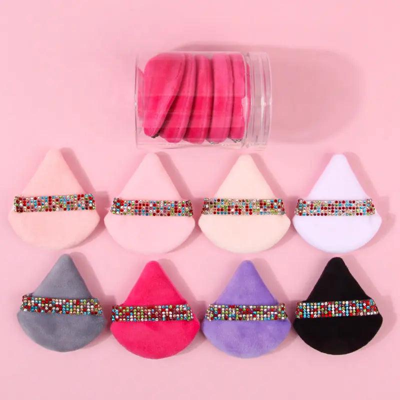 MMU027 Soft Triangle Powder Puffs for Face Powder - SJB-DIAMOND ELITES