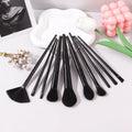 MMU032 entry-level 10 pcs Makeup Brushes Black Set - SJB-DIAMOND ELITES